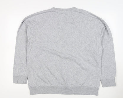 Marks and Spencer Women Grey Size 16 Crew Neck Pullover Sweatshirt
