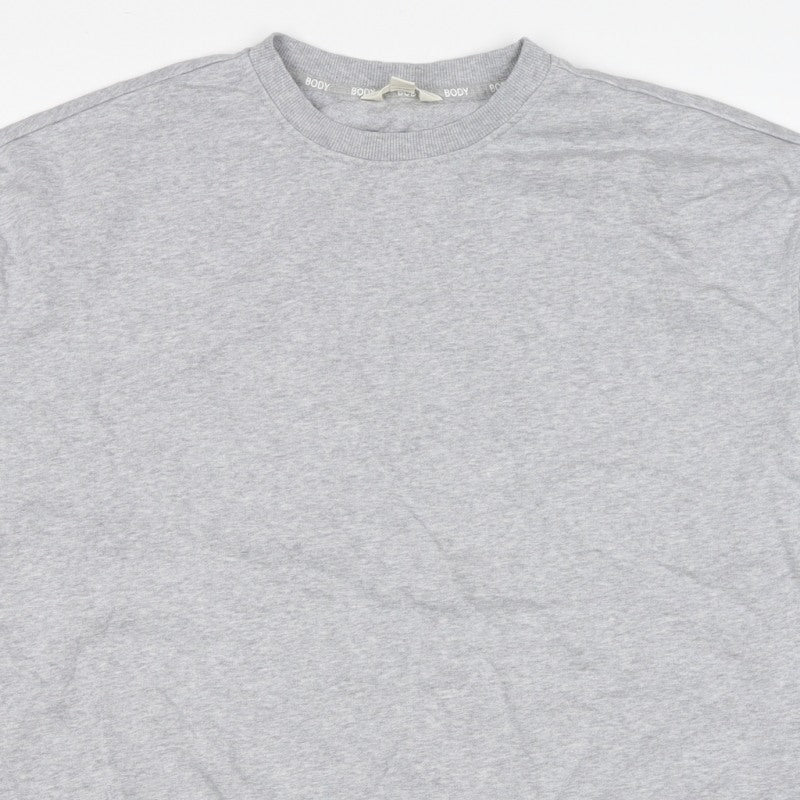 Marks and Spencer Women Grey Size 16 Crew Neck Pullover Sweatshirt