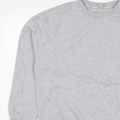 Marks and Spencer Women Grey Size 16 Crew Neck Pullover Sweatshirt