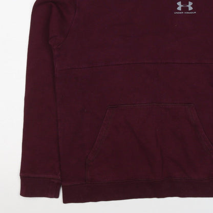 Under Armour Boys Purple XL ColdGear Logo Pullover Hoodie