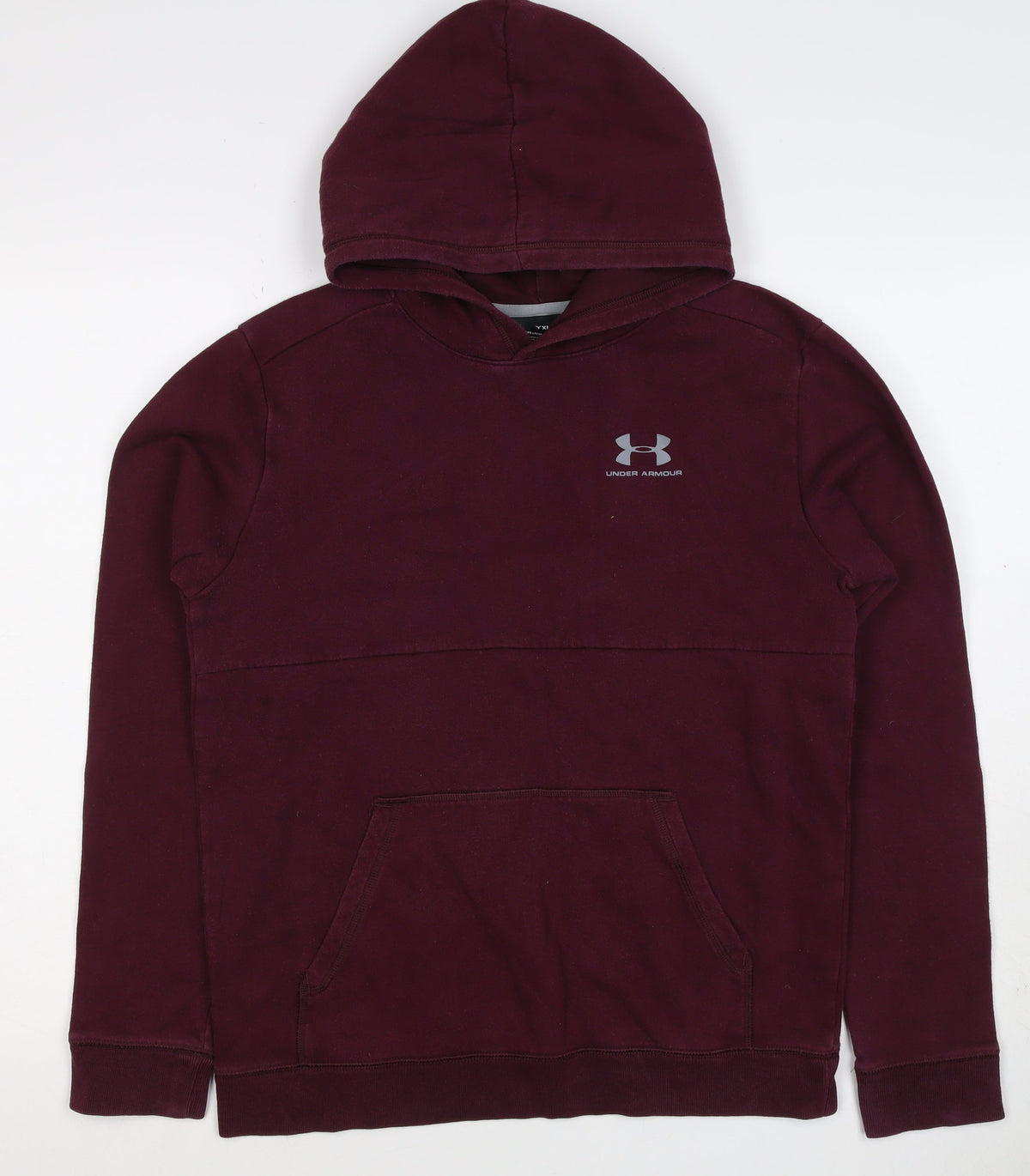 Under Armour Boys Purple XL ColdGear Logo Pullover Hoodie