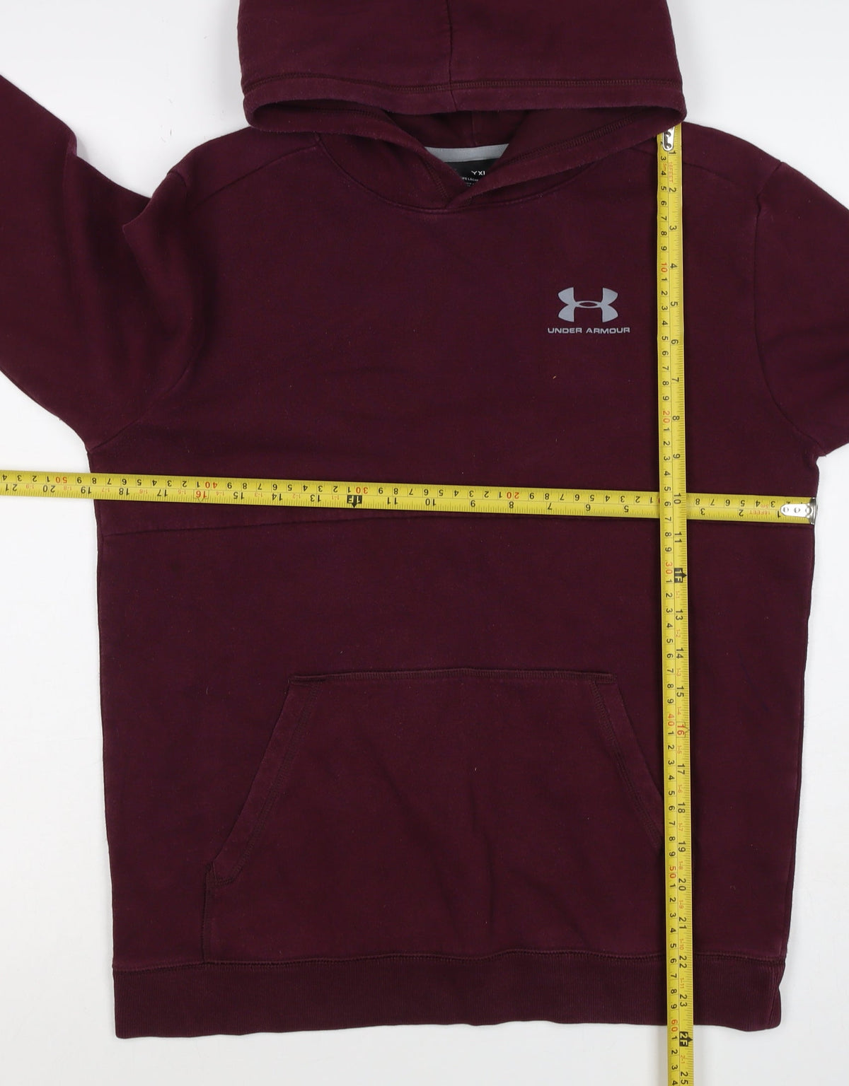 Under Armour Boys Purple XL ColdGear Logo Pullover Hoodie