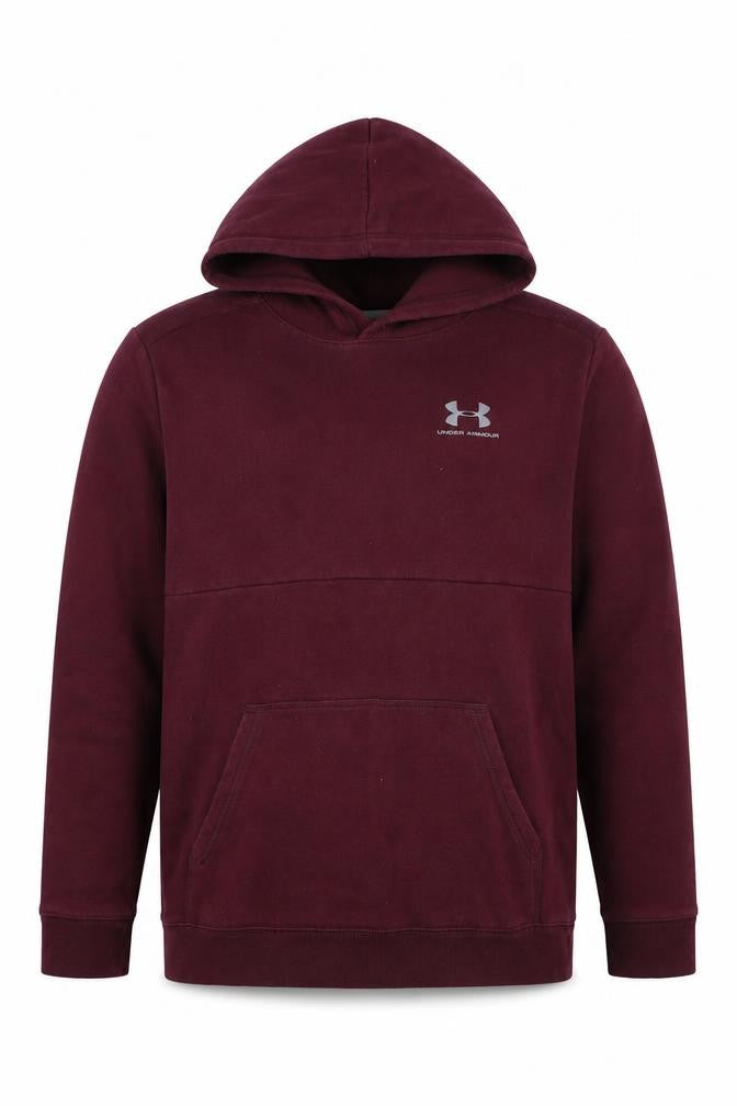 Under Armour Boys Purple XL ColdGear Logo Pullover Hoodie