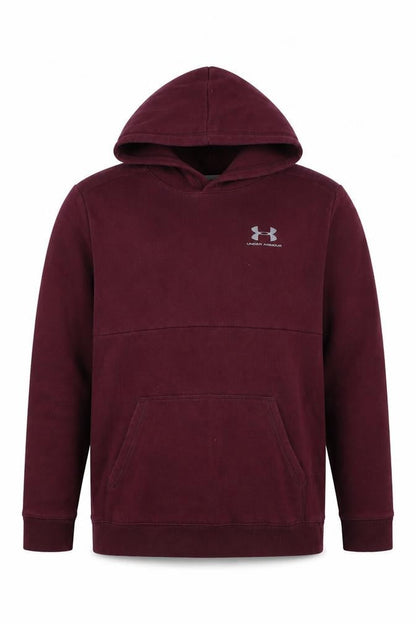 Under Armour Boys Purple XL ColdGear Logo Pullover Hoodie