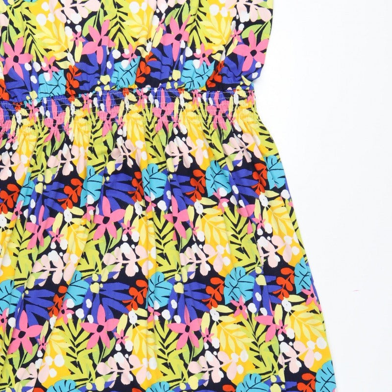 Studio Women’s Multicoloured Floral Midi A-Line Dress Size 24