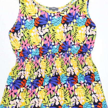 Studio Women’s Multicoloured Floral Midi A-Line Dress Size 24