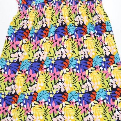 Studio Women’s Multicoloured Floral Midi A-Line Dress Size 24