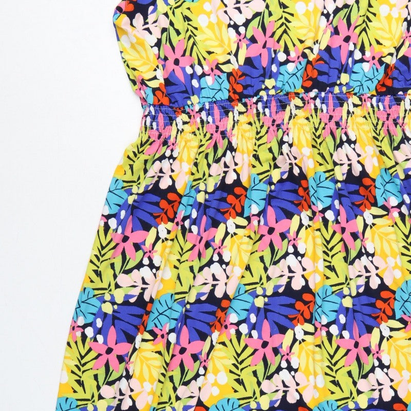 Studio Women’s Multicoloured Floral Midi A-Line Dress Size 24