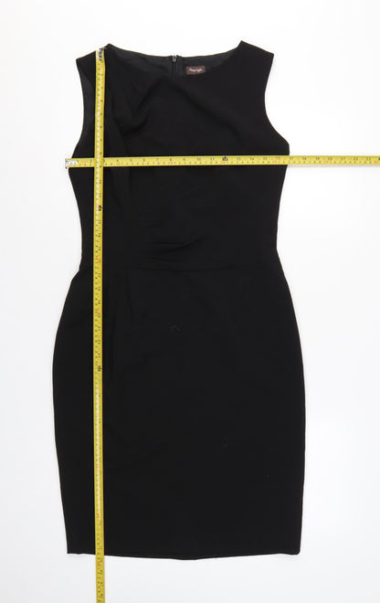 Phase Eight Women Black UK 12 Pencil Dress Sleeveless Formal