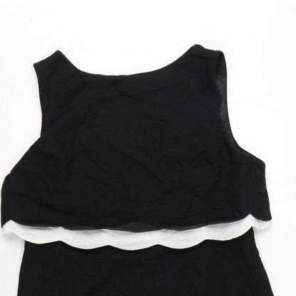 The Collection Debenhams Women Black White UK 18 Shift Dress Layered