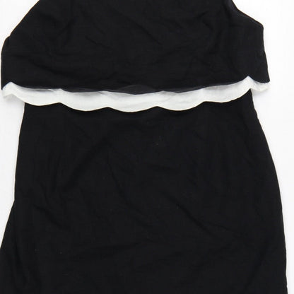 The Collection Debenhams Women Black White UK 18 Shift Dress Layered