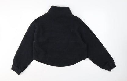 Gymshark Women’s Black XS Oversized Teddy Fleece Full Zip Jacket