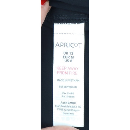 Apricot Women Black UK 12 Star Halter Mermaid Long Ruffle Dress
