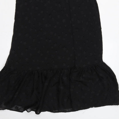 Apricot Women Black UK 12 Star Halter Mermaid Long Ruffle Dress