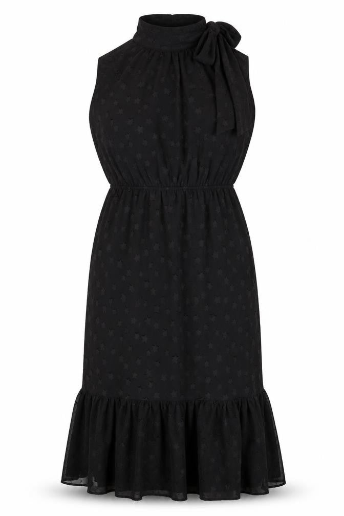 Apricot Women Black UK 12 Star Halter Mermaid Long Ruffle Dress