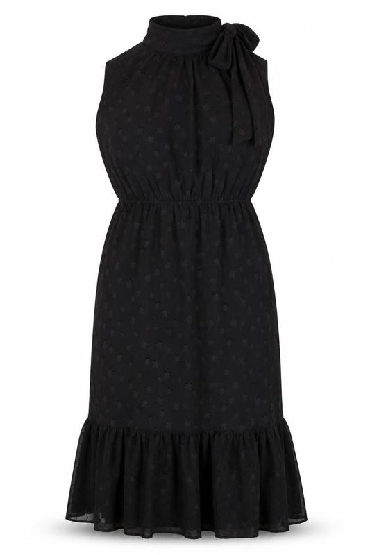 Apricot Women Black UK 12 Star Halter Mermaid Long Ruffle Dress