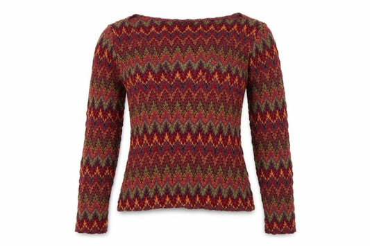 Topshop Women’s Multicoloured Geometric Jersey Long Sleeve Top UK 8