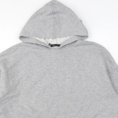 Marks and Spencer Women's Grey UK 14 Hooded Pullover Sweatshirt Stripe
