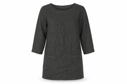 Seasalt Cornwall Women’s Black Size 10 Ramie Cotton Shift Tunic Dress