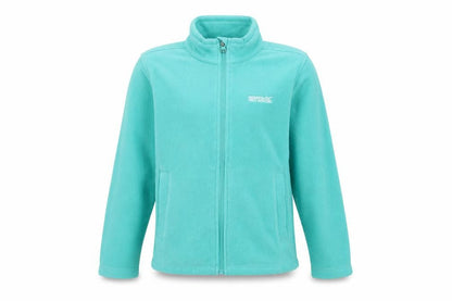 Regatta Girls Green 7-8 Years Full Zip Fleece Sweatshirt Pockets