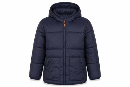 Mango Girls Navy Blue 11-12 Years Hooded Padded Puffer Jacket