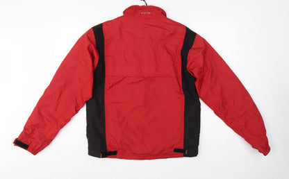 Five Seasons Men's Red Black S Waterproof Windbreaker Hooded Jacket