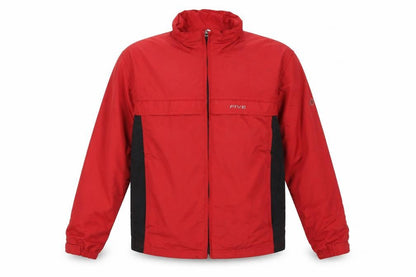 Five Seasons Men's Red Black S Waterproof Windbreaker Hooded Jacket
