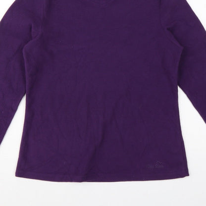 Peter Storm Women’s Purple Size 8 Fleece Pullover Sweatshirt Logo