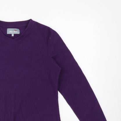Peter Storm Women’s Purple Size 8 Fleece Pullover Sweatshirt Logo