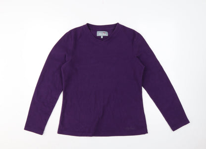 Peter Storm Women’s Purple Size 8 Fleece Pullover Sweatshirt Logo