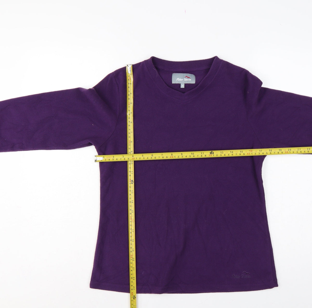Peter Storm Women’s Purple Size 8 Fleece Pullover Sweatshirt Logo
