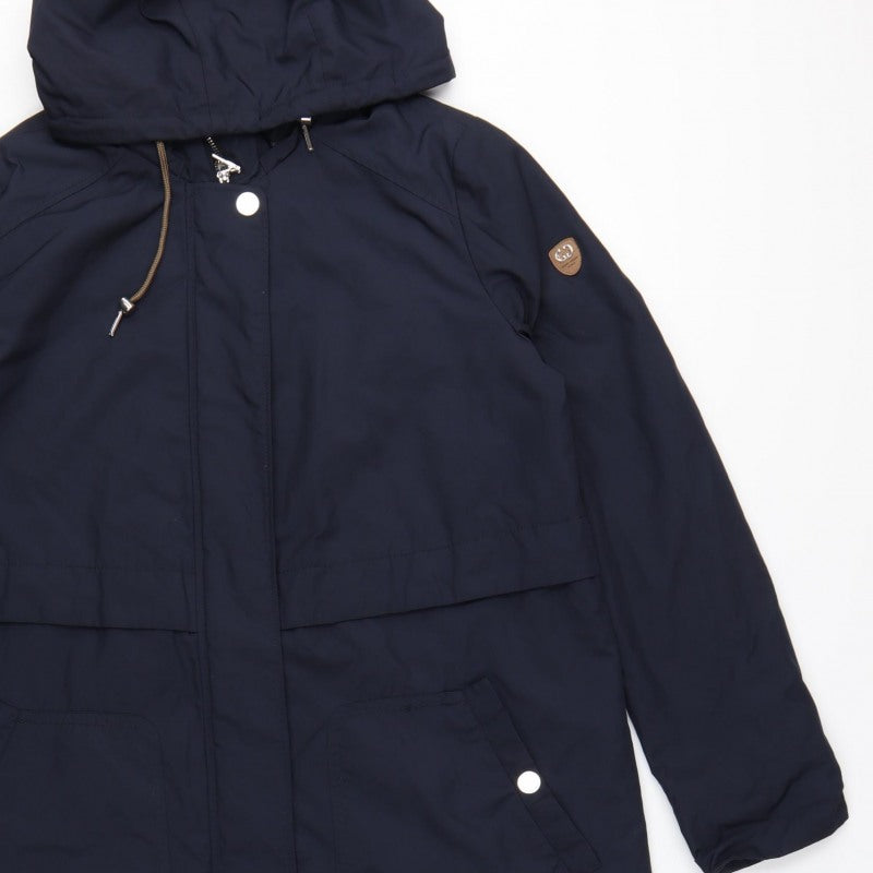 Gerry Weber Women’s Blue UK 14 Water Resistant Hooded Parka Coat