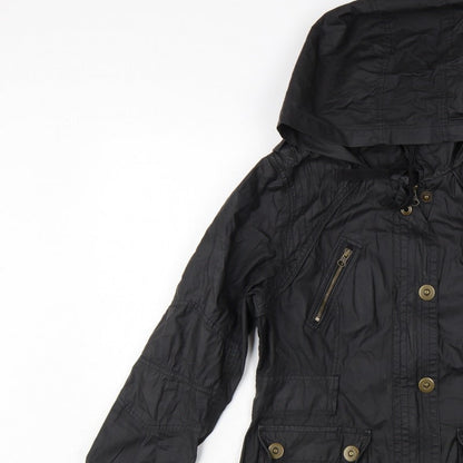 Marks & Spencer Women’s Black UK 12 Hooded Cotton Parka Jacket