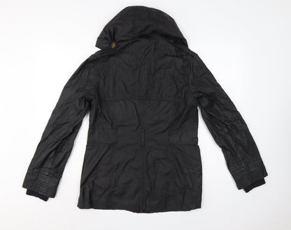 Marks & Spencer Women’s Black UK 12 Hooded Cotton Parka Jacket