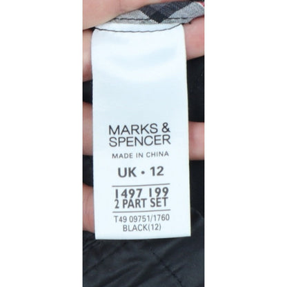 Marks & Spencer Women’s Black UK 12 Hooded Cotton Parka Jacket