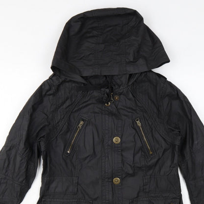 Marks & Spencer Women’s Black UK 12 Hooded Cotton Parka Jacket
