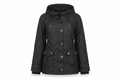 Marks & Spencer Women’s Black UK 12 Hooded Cotton Parka Jacket