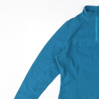 Quechua Women’s Blue UK 12 1/4 Zip Fleece Pullover Sweatshirt