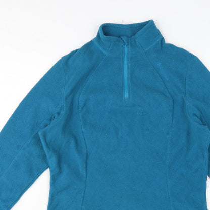 Quechua Women’s Blue UK 12 1/4 Zip Fleece Pullover Sweatshirt