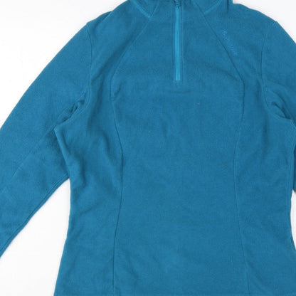 Quechua Women’s Blue UK 12 1/4 Zip Fleece Pullover Sweatshirt