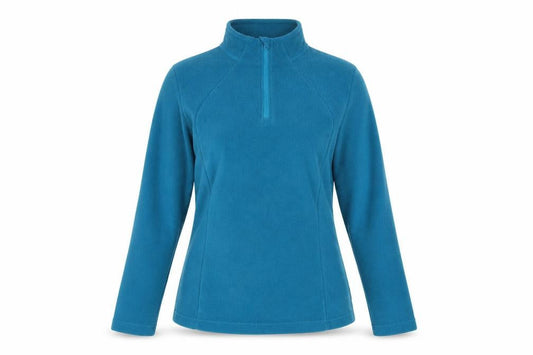 Quechua Women’s Blue UK 12 1/4 Zip Fleece Pullover Sweatshirt