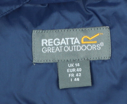 Regatta Women’s Blue UK 14 Hooded Rain Jacket Outdoor