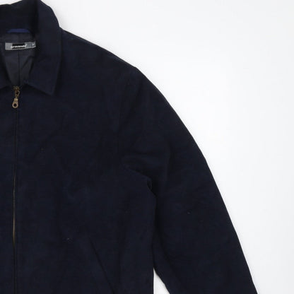 Armando Men’s Blue Cotton Full Zip Basic Jacket Size M 38-40