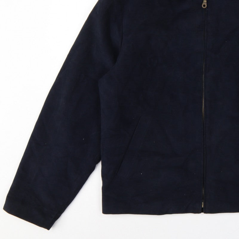 Armando Men’s Blue Cotton Full Zip Basic Jacket Size M 38-40