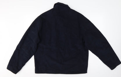 Armando Men’s Blue Cotton Full Zip Basic Jacket Size M 38-40