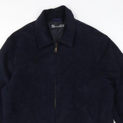 Armando Men’s Blue Cotton Full Zip Basic Jacket Size M 38-40