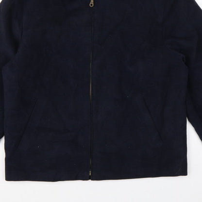 Armando Men’s Blue Cotton Full Zip Basic Jacket Size M 38-40