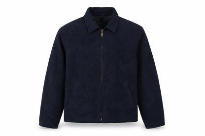 Armando Men’s Blue Cotton Full Zip Basic Jacket Size M 38-40