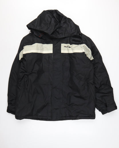 Trespass Men's Black L Hooded Waterproof Windproof Ski Jacket