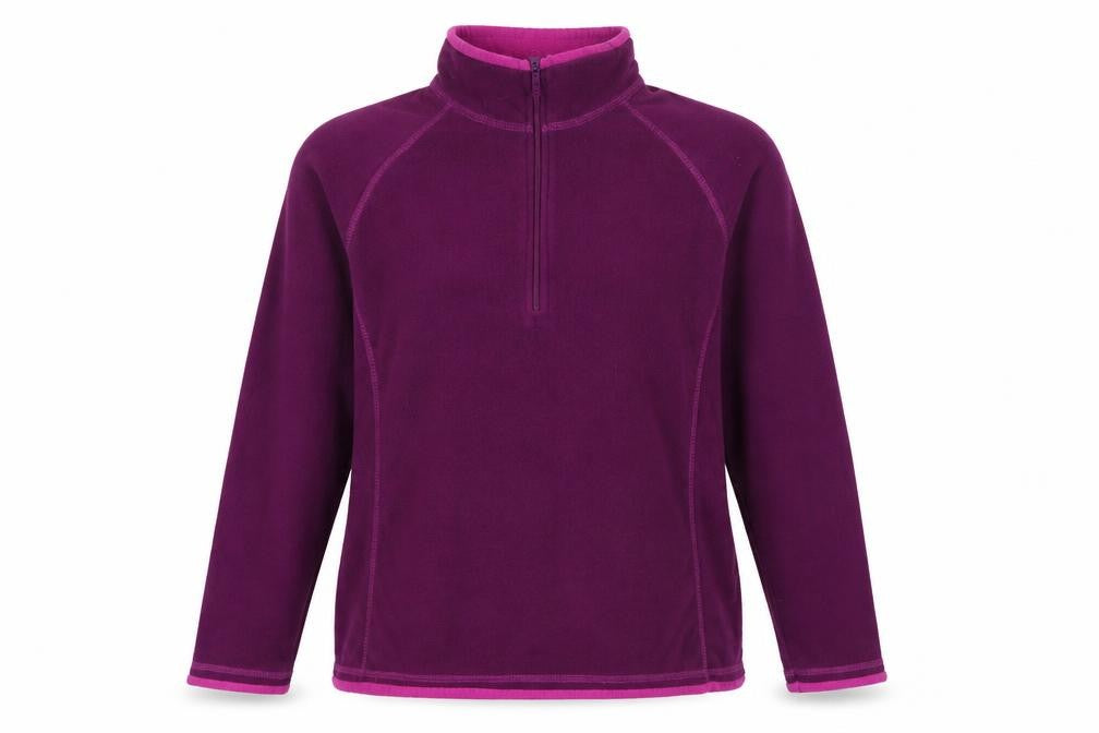 Mountain Warehouse Women Purple UK 12 Fleece 1/4 Zip Sweatshirt